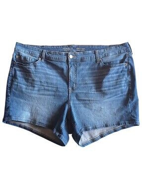TORRID Women's Denim Perfect 5" Shorts Vintage Stretch Blue Plus Sz 24